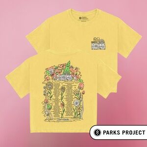 Parks Project The '63 National Parks Tour T-shirt Yellow Size XL